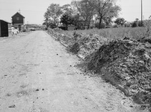Riverside Sewage Works Reconstruction XI, showing fourth stretch of rebuilt roadway connecting whole area with public roads, 1966
