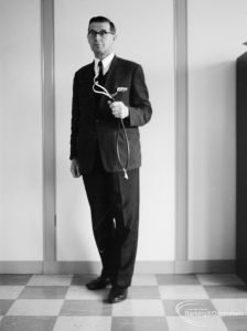 Public Health, showing Doctor Allan [?] with stethoscope, 1966