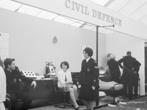 Dagenham Town Show 1966, showing Civic Service stand for Civil Defence, 1966