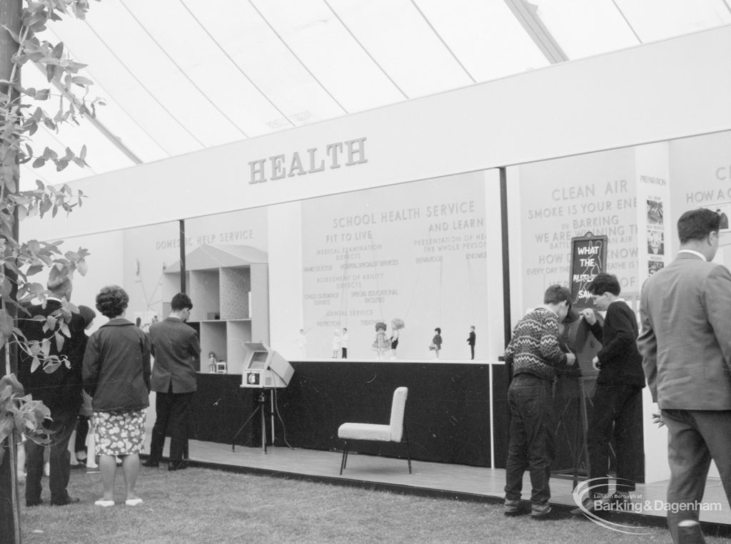 Dagenham Town Show 1966, showing Civic Service stand for Health, 1966