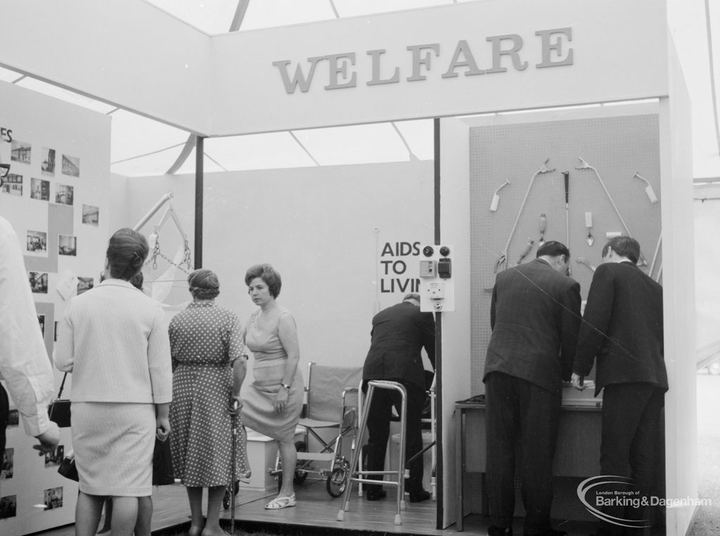 Dagenham Town Show 1966, showing Civic Service stand for Welfare, 1966