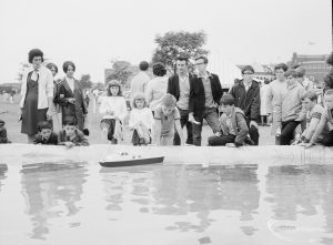 Dagenham Town Show 1966, showing the pool for Mayesbrook Model Boat Society, 1966