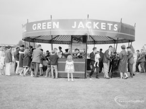 Dagenham Town Show 1966, showing a circular outdoor stand for the Green Jackets, 1966