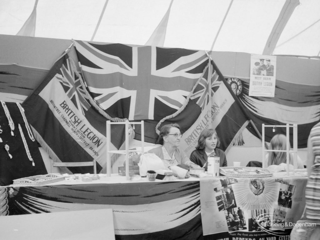 Dagenham Town Show 1966, showing the British Legion stand, 1966