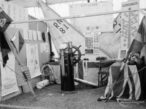 Dagenham Town Show 1966 at Central Park, showing a mock pirate ship, 1966