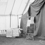 Dagenham Town Show 1966 at Central Park, showing entrance to Fanshawe Film Society’s cinema in Visual Arts display, 1966