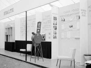 Dagenham Town Show 1966 at Central Park, showing Civic Services Health display stand, 1966