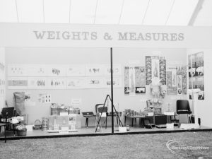 Dagenham Town Show 1966 at Central Park, showing Civic Services Weights and Measures display stand, 1966