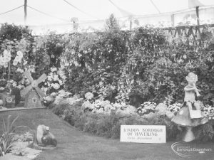 Dagenham Town Show 1966 at Central Park, showing London Borough of Havering Horticulture display, 1966