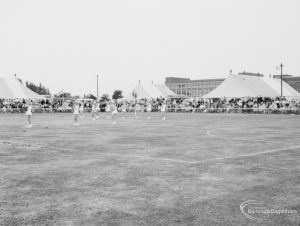 Dagenham Town Show 1966 at Central Park, showing Gymnastic display in Arena, 1966