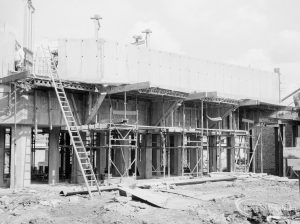 Riverside Sewage Works Reconstruction XII, showing second stage of powerhouse, to east, 1966