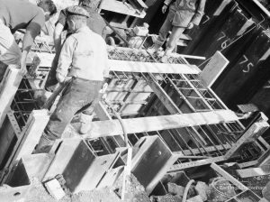 Riverside Sewage Works Reconstruction XII, showing shuttering on roof of powerhouse [see also EES11443], 1966