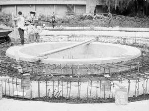 Riverside Sewage Works Reconstruction XII, showing small circular bowl, 1966