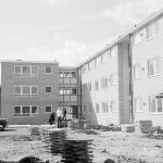 New three-storey housing in Gascoigne area, 1966