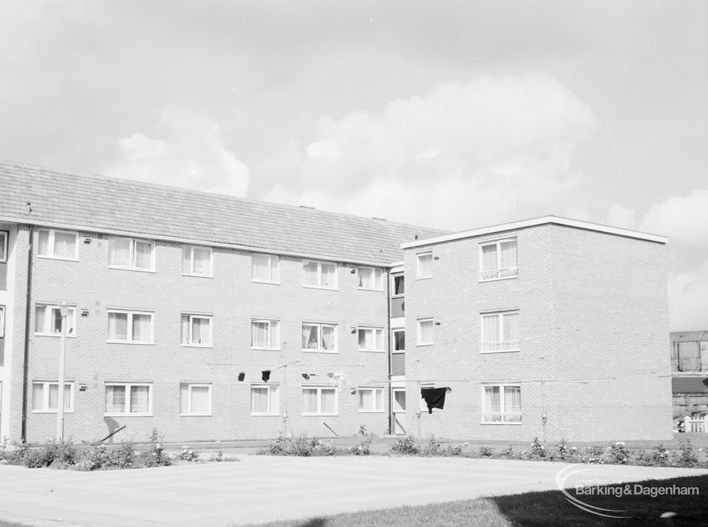 New three-storey housing in Gascoigne area, 1966