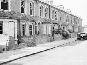 Older housing in Gascoigne area [possibly St Anne’s Road, Barking], 1966