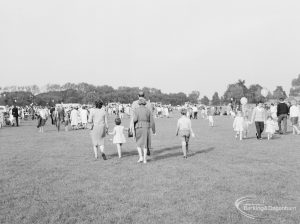 Barking Carnival, showing families arriving in the field, 1966