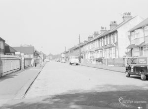 Road and houses in Dagenham, 1966