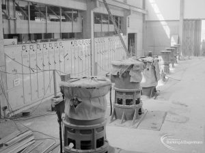 Riverside Sewage Works Extension XIII, showing control hall interior with pumps and switching gear [see also EES11446], 1966