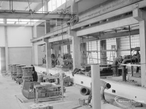 Riverside Sewage Works Extension XIII, showing the developing control room and plant, 1966