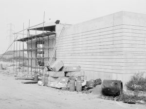 Riverside Sewage Works Extension XIII, showing the blind building in phase 2, on west edge of site, 1966