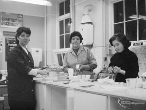 Further Education showing Domestic Science evening class at Eastbury Secondary School, Dawson Avenue, Barking, 1966