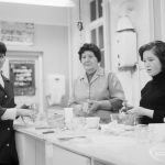 Further Education showing people studying cookery at Domestic Science evening class at Eastbury Secondary School, Dawson Avenue, Barking, 1966