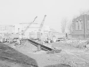 Riverside Sewage Works Reconstruction XIV, showing site clearance with Pointer plant, 1966