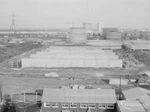 Riverside Sewage Works Reconstruction XIV, showing view from above, looking north, 1966
