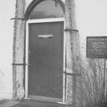 Valence House, Dagenham, showing whalebones flanking door, 1967