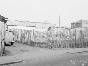 Crown Street, Old Dagenham Village, showing cleared corner of lane, 1967