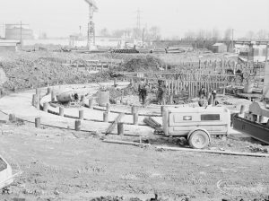 Sewage Works Reconstruction XVII (French’s contract), showing foundations of circular digester base, 1967