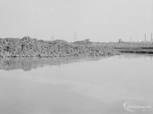 Sewage Works Reconstruction XVII (French’s contract), showing a flooded area [beyond EES11860], 1967