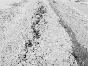 Sewage Works Reconstruction XVII (French’s contract), showing massive mud formation along ridge, 1967