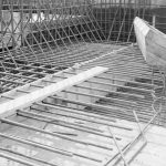 Sewage Works Reconstruction XVII (French’s contract), showing steel rod-work before pouring of concrete, 1967