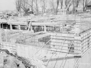 Sewage Works Reconstruction XVII (French’s contract), showing shaping of powerhouse, looking north-north-west, 1967