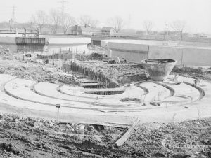 Sewage Works Reconstruction XVII (French’s contract), showing circular concrete base of digester, 1967