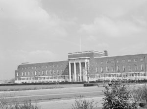 Exterior of Civic Centre, Dagenham, looking from west-south-west, 1967