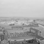 Housing, showing view from Highview House, Hatch Grove, Chadwell Heath of Marks Gate, with Rose Lane and Whalebone Lane North, and with Marks Gate Cemetery, Hog Hill and Hainault Forest above, 1967