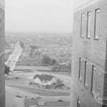 Housing, showing view from Highview House, Hatch Grove, Chadwell Heath looking due south, with Whalebone Lane North and Eastern Avenue and with Moby Dick Public House in centre, 1967