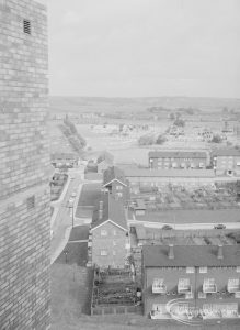 Housing, showing view from Highview House, Hatch Grove, Chadwell Heath of Marks Gate, with Rose Lane and Thatches Grove, looking north, 1967