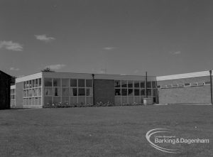 Faircross Special School, Barking, showing north wing from south, 1967