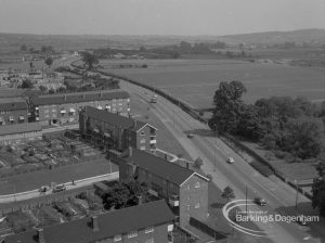 View from roof of Highview House, Hatch Grove, Chadwell Heath, 1967