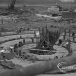 Sewage Works Reconstruction (Riverside Treatment Works) XVIII, showing concentric circular foundation for digester, 1967
