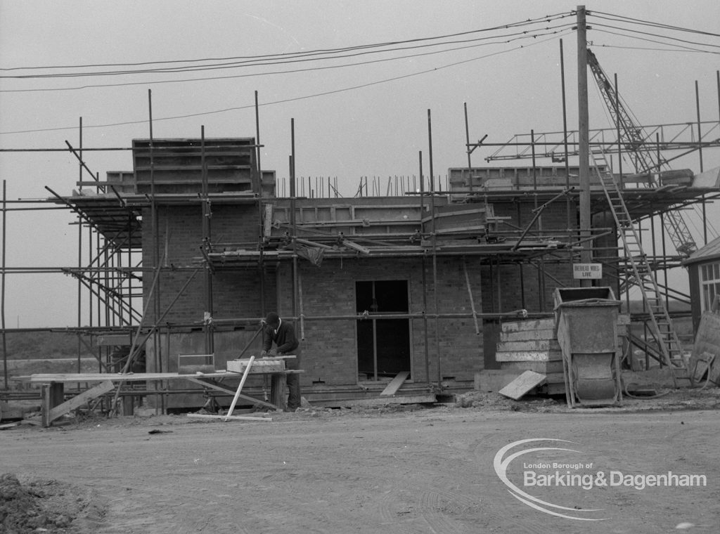 Sewage Works Reconstruction (Riverside Treatment Works) XVIII, showing general view of pumping station from above, 1967