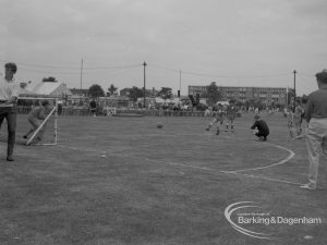 Dagenham Town Show 1967, showing five-a-side football in the main arena, 1967