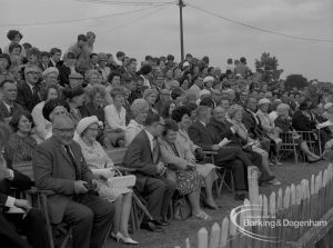 Dagenham Town Show 1967, showing a section of the seated audience and ‘VIPs’, 1967