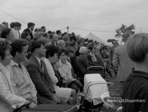 Dagenham Town Show 1967, showing crowd of seated spectators watching events in arena, 1967