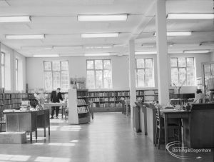 Rectory Library, Dagenham, showing Adult Library looking north-west, 1967