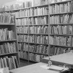 Six-tier bookstacks crammed with books in temporary Barking Central Library in old Billiard Hall, off East Street, 1967